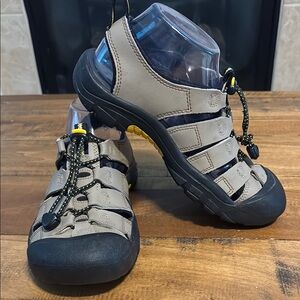 Keen Tan and Black Sandals with Sturdy Rubber Outsole